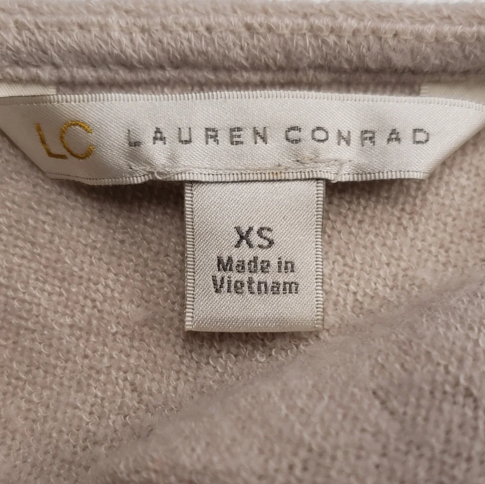 LC Lauren Conrad Cream Sweater with Floral Embroidery - Picture 3 of 5